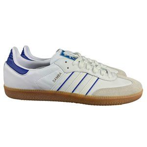 Adidas Samba Cloud White Lucid Blue Gum Shoes IG2339 Men's Sizes 8.5 - 13